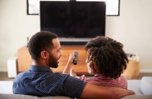 Couple Wathcing Movie